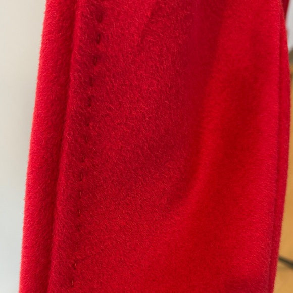 Ellen Tracy Vibrant Red Pea Coat - Picture 3 of 7